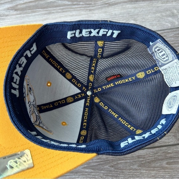 Nashville Predators Fanatics Old Time Hockey Flexfit One Size Cap  Hat - Picture 12 of 13